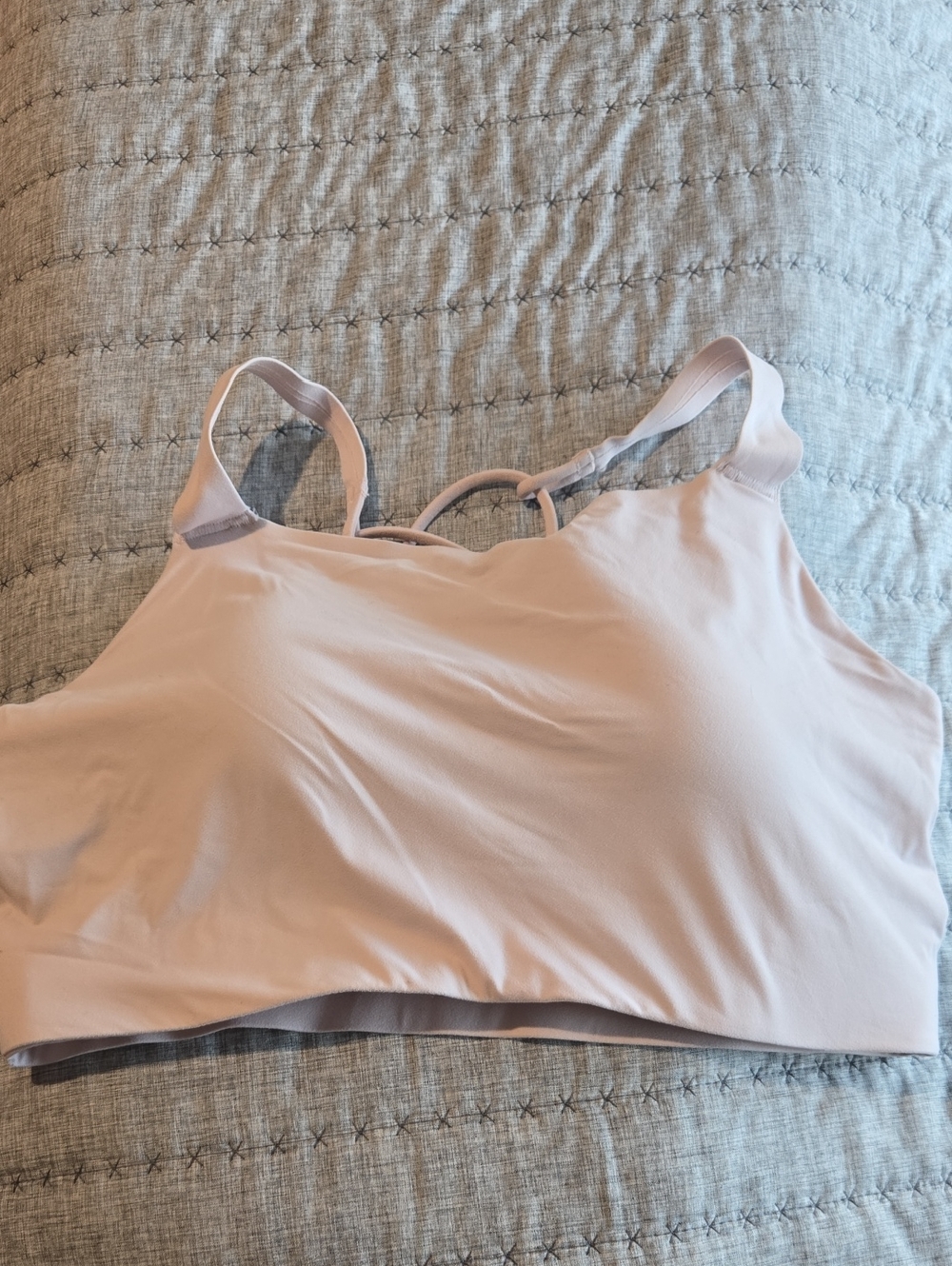 Nike Light Pink Seamless Sports Bralette